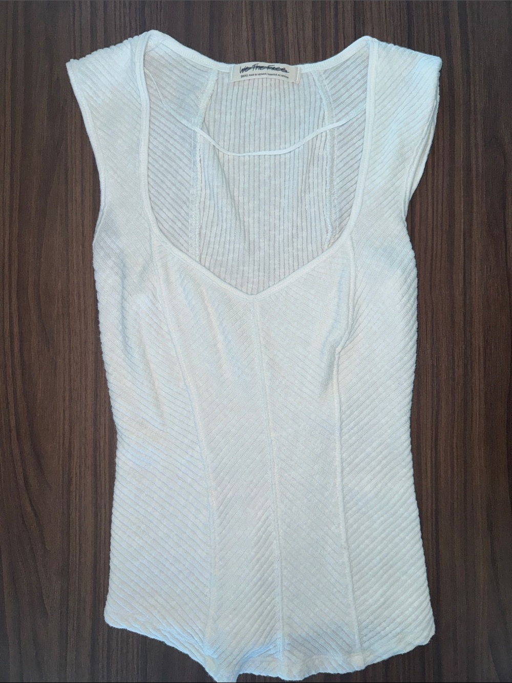 We The Free Ribbed Scoop Neck Tank Top - S